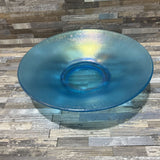 Celeste Blue Stretch Glass Bowl ACCESSORIES 10d2.5h