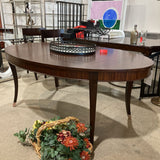 Ethan Allen Oval Hathaway w/ Two 22" Leaves DINING TABLE 72w45d30h