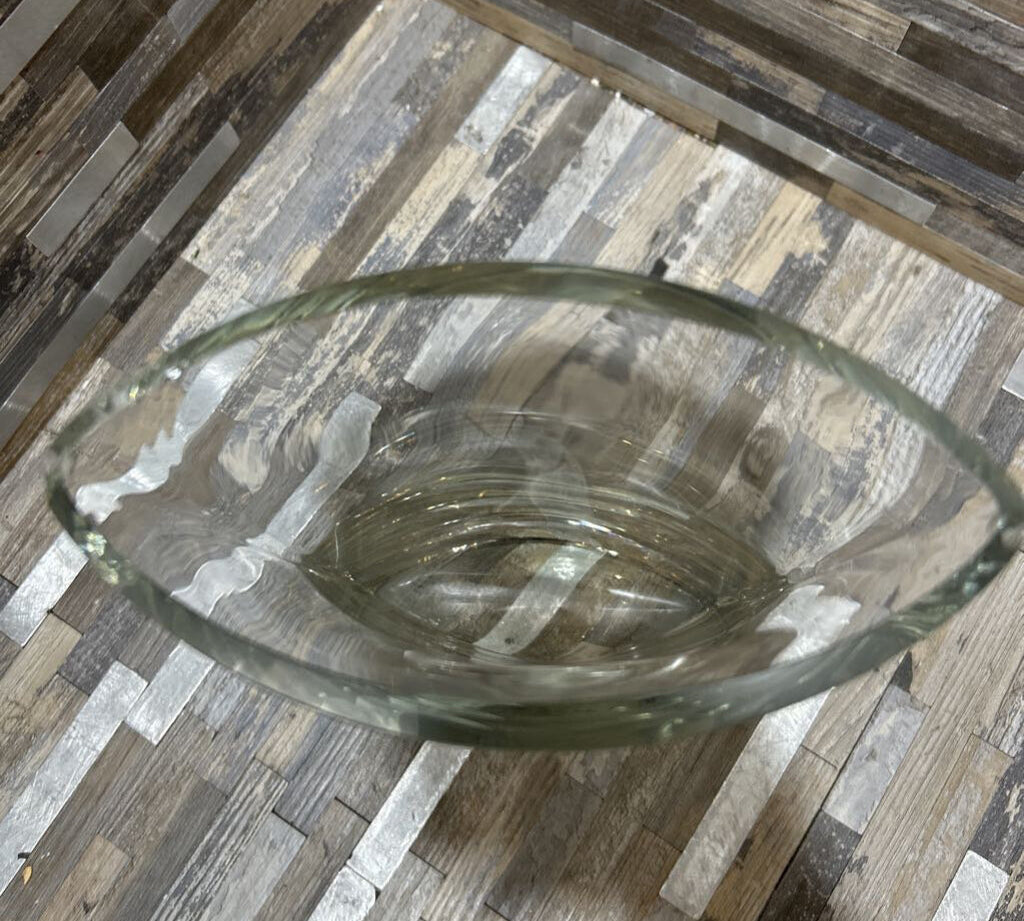 Glass Slant-Top Decorative Vase GIFT 6w3d8h