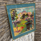 LeRoy Neiman's Vibrant Framed Lithograph Print ART WORK 24x26
