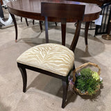 Ethan Allen Hathway Zebra Print DINING CHAIRS 21w20d35h