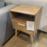 Boho Rattan 1-Drawer NIGHTSTAND Natural 16w12d23h