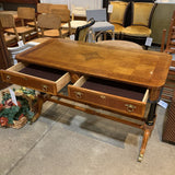 1960s Parquet Inlaid Writing Desk DESKS 52w26d31h
