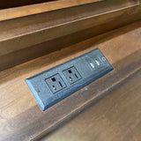 Traditional Wood 3-Drawer w/ Outlet NIGHTSTAND 32w17d31h