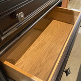 Traditional Wood 3-Drawer w/ Outlet NIGHTSTAND 32w17d31h