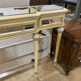 Antiqued 3-Drawer CONSOLE TABLE 54w13d34.5h