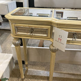 Antiqued 3-Drawer CONSOLE TABLE 54w13d34.5h