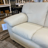 Classic Leather 3-Seat SOFA Ivory 78w31d35h