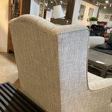 Upholstered Modern Wingback CHAIR 32w31d41h
