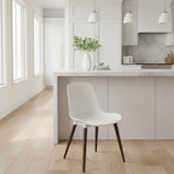 GRONSTA Molded DINING CHAIRS White/Walnut 20.5w19d31h