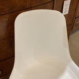 GRONSTA Molded DINING CHAIRS White/Walnut 20.5w19d31h