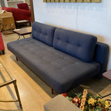 Room & Board Deco Convertible Sleeper SOFA Blue 79w39d32h
