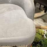 Tufted Velvet Task Chair OFFICE CHAIRS Gray 23w16d33h