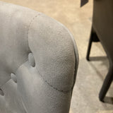Tufted Velvet Task Chair OFFICE CHAIRS Gray 23w16d33h