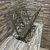 Cast Iron Scrollwork Magazine Holder ACCESSORIES 18w12d15h