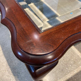 Pennsylvania House Cherry Glass Top COFFEE/COCKTAIL TABLE 38w38d17h