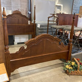 Traditional Solid Wood Four-Poster Queen Bed BEDS 63w88d67h