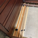 Crate & Barrel Solid Wood Slatted Queen BEDS 63w85d47h