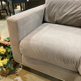 Weiman Fine Custom 2-Piece Angled End SECTIONAL Grey 124Wx55Dx26H