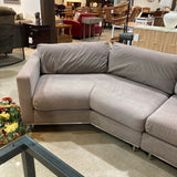 Weiman Fine Custom 2-Piece Angled End SECTIONAL Grey 124Wx55Dx26H