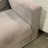 Weiman Fine Custom 2-Piece Angled End SECTIONAL Grey 124Wx55Dx26H