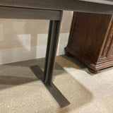 Modern Rectangular Marble Top & Steel Base DINING TABLE 79w35.5d30h