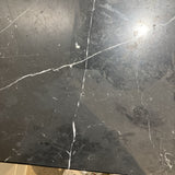 Modern Rectangular Marble Top & Steel Base DINING TABLE 79w35.5d30h