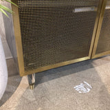 CB2 Trace Brass Wire Bookcase BOOK SHELF 34w18d68.5h