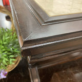 Trestle Style Wood Base Faux Stone Insert Top SIDE TABLE 20Wx20Dx16H
