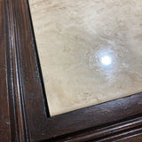 Trestle Style Wood Base Faux Stone Insert Top SIDE TABLE 20Wx20Dx16H
