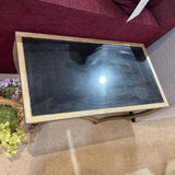 Brass & Marble Accent Table END/SIDE TABLE 25.5w14d20h