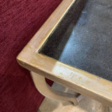 Brass & Marble Accent Table END/SIDE TABLE 25.5w14d20h