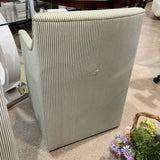 Lulu and Georgia Astoria Sculptural Upholstered DINING CHAIRS Olive Stripe 24w27d36h