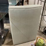 Lulu and Georgia Astoria Sculptural Upholstered DINING CHAIRS Olive Stripe 24w27d36h