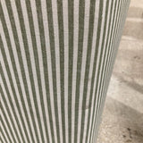 Lulu and Georgia Astoria Sculptural Upholstered DINING CHAIRS Olive Stripe 24w27d36h