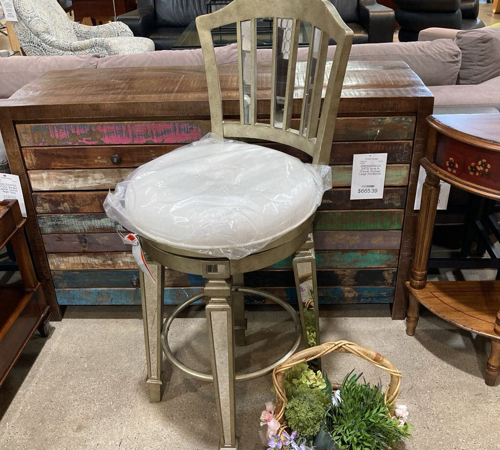 Jarnot Mirrored Bar Stool BAR/COUNTER STOOL 17d45h