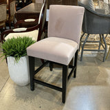 The Inside Blush Classic Velvet Upholstered Counter BAR/COUNTER STOOL 19w20d39h