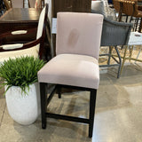 The Inside Blush Classic Velvet Upholstered Counter BAR/COUNTER STOOL 19w20d39h