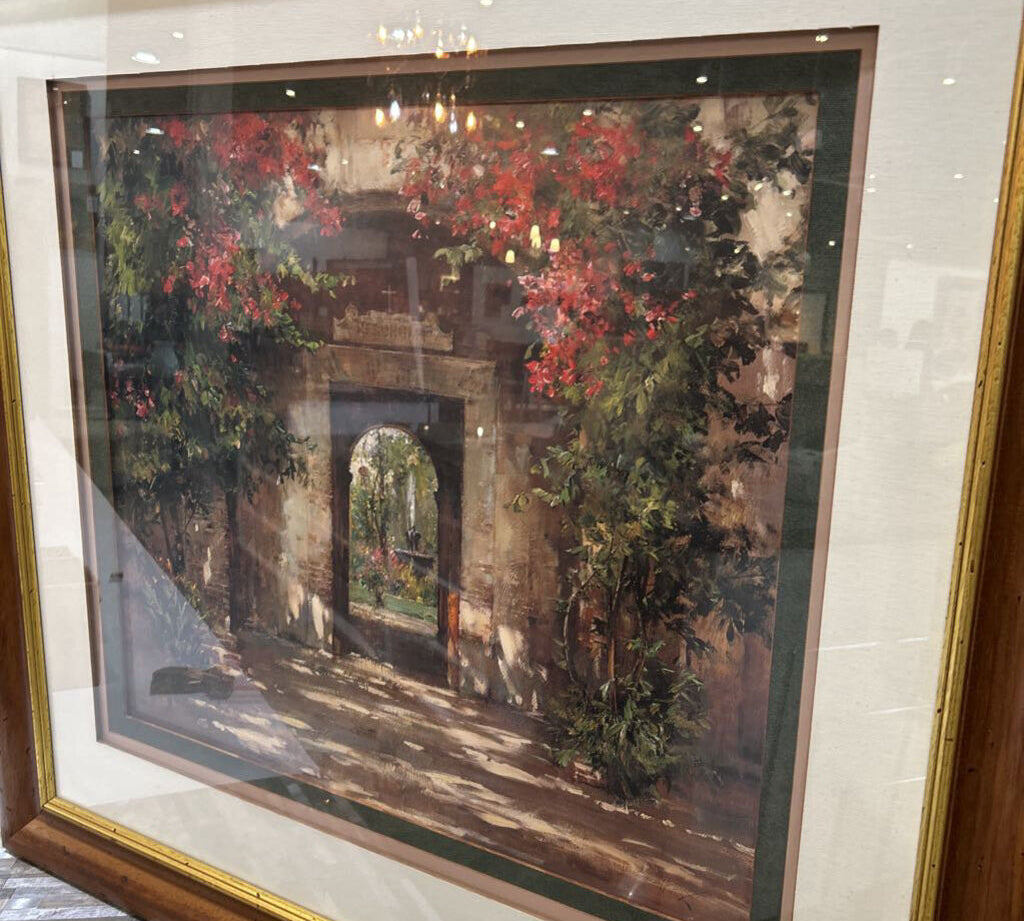 Flowered Doorway By Cyrus Afsary ART WORK 38x36