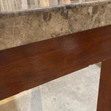 Faux Stone Top Counter Height Table DINING TABLE 47w47d36h