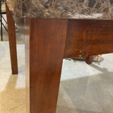 Faux Stone Top Counter Height Table DINING TABLE 47w47d36h