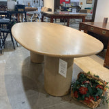 Kersten 84" Double Pedestal Table DINING TABLE 84w44d30h