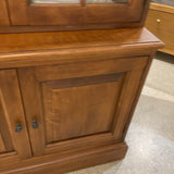Walter E. Smithe Two Piece Lighted Display Cabinet CABINET 35w17d87h