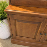 Walter E. Smithe Two Piece Lighted Display Cabinet CABINET 35w17d87h