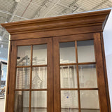 Walter E. Smithe Two Piece Lighted Display Cabinet CABINET 35w17d87h