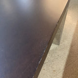 Modern Cross Metal Framed Square COFFEE/COCKTAIL TABLE Black 48Wx15H