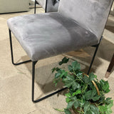 Calligaris Gala Plush DINING CHAIRS Grey 19Wx23Dx33H