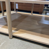 Dowel Furniture Loma Cerused Oak COFFEE/COCKTAIL TABLE 48Wx48Dx16H