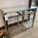 Paneled Mirrored Console CONSOLE TABLE 48w19d35h