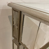 Paneled Mirrored Console CONSOLE TABLE 48w19d35h